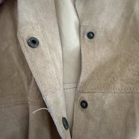 Bebe Braided Fringe Jacket Womens Medium Genuine Leather Snap Western Cowgirl - Picture 12 of 15